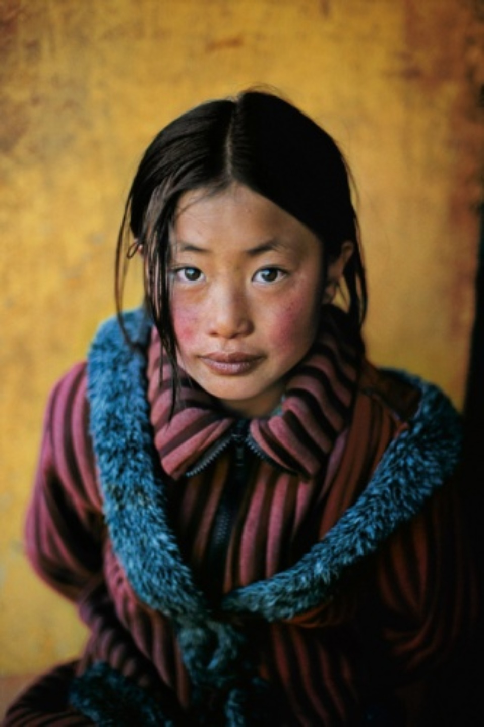 Steve McCurry: Tibetan Girl with New Coat Tibet, 2001 C-Print 50 x 60 cm // 76 x 101 cm // 101 x 152 cm Editioned