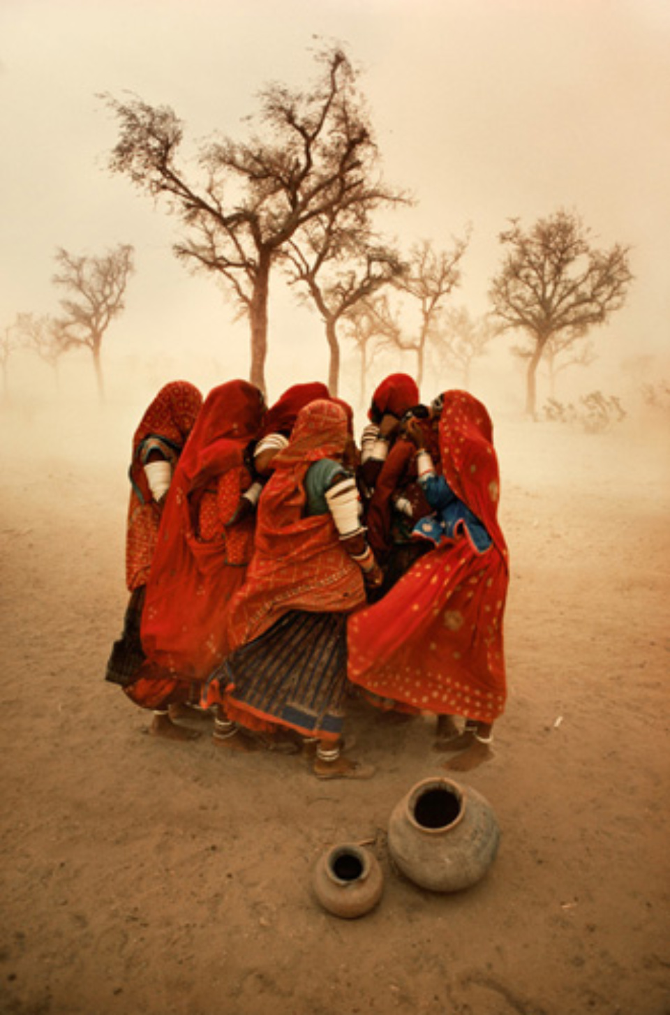 Steve McCurry: Dust Storm Rajasthan, India, 1983 Signed, titled, dated and numbered on verso C-print 60 x 50 cm // 152 x 101 cm Editioned