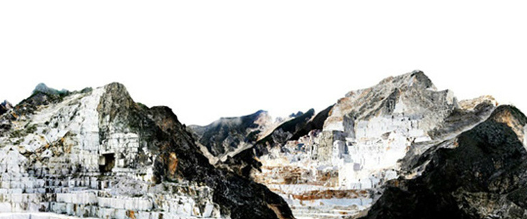 Georg Küttinger: Carrara 2009 Diasec Print 75 x 270 cm Ed. AP