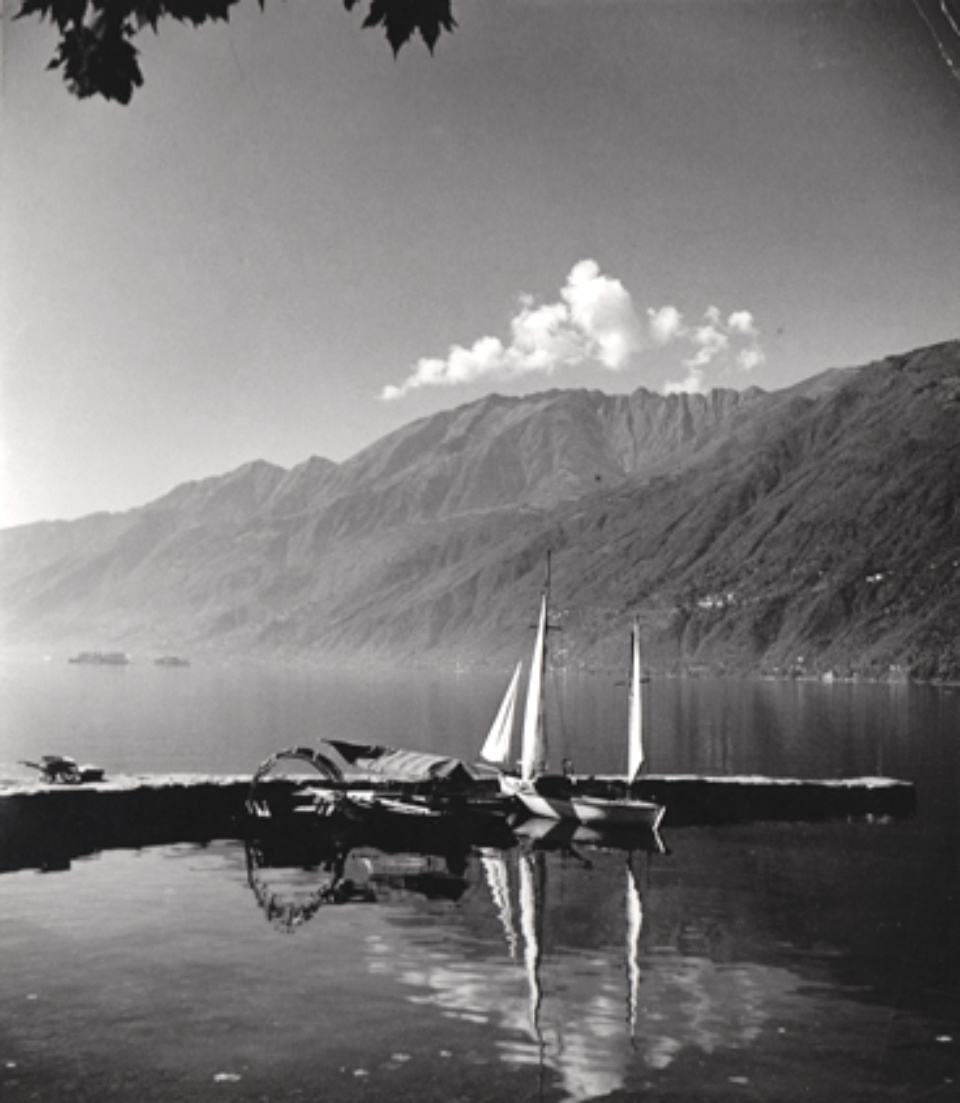 Herbert List Harbour at the Lago Maggiore Ascona, Switzerland, 1936 Vintage Gelatin Silver Print Estate stamp on verso 14,8 x 12,7 cm
