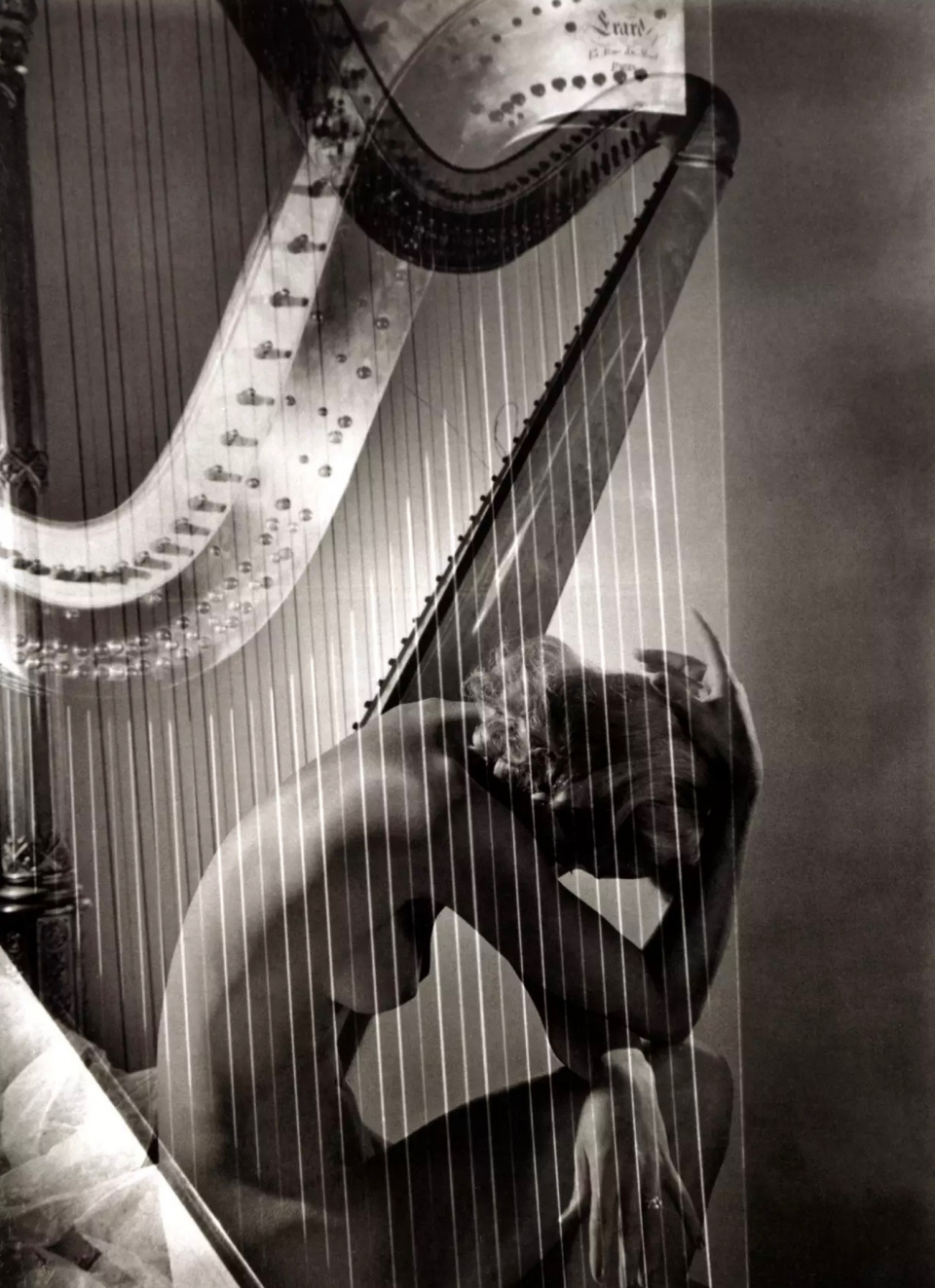 Horst P. Horst. Lisa with Harp, Paris, 1939