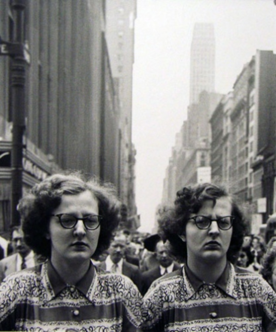 Louis Faurer: Twins New York, 1948 Gelatin silver print, printed 1980 Signed, titled and dated on verso c 22 x 25 cm