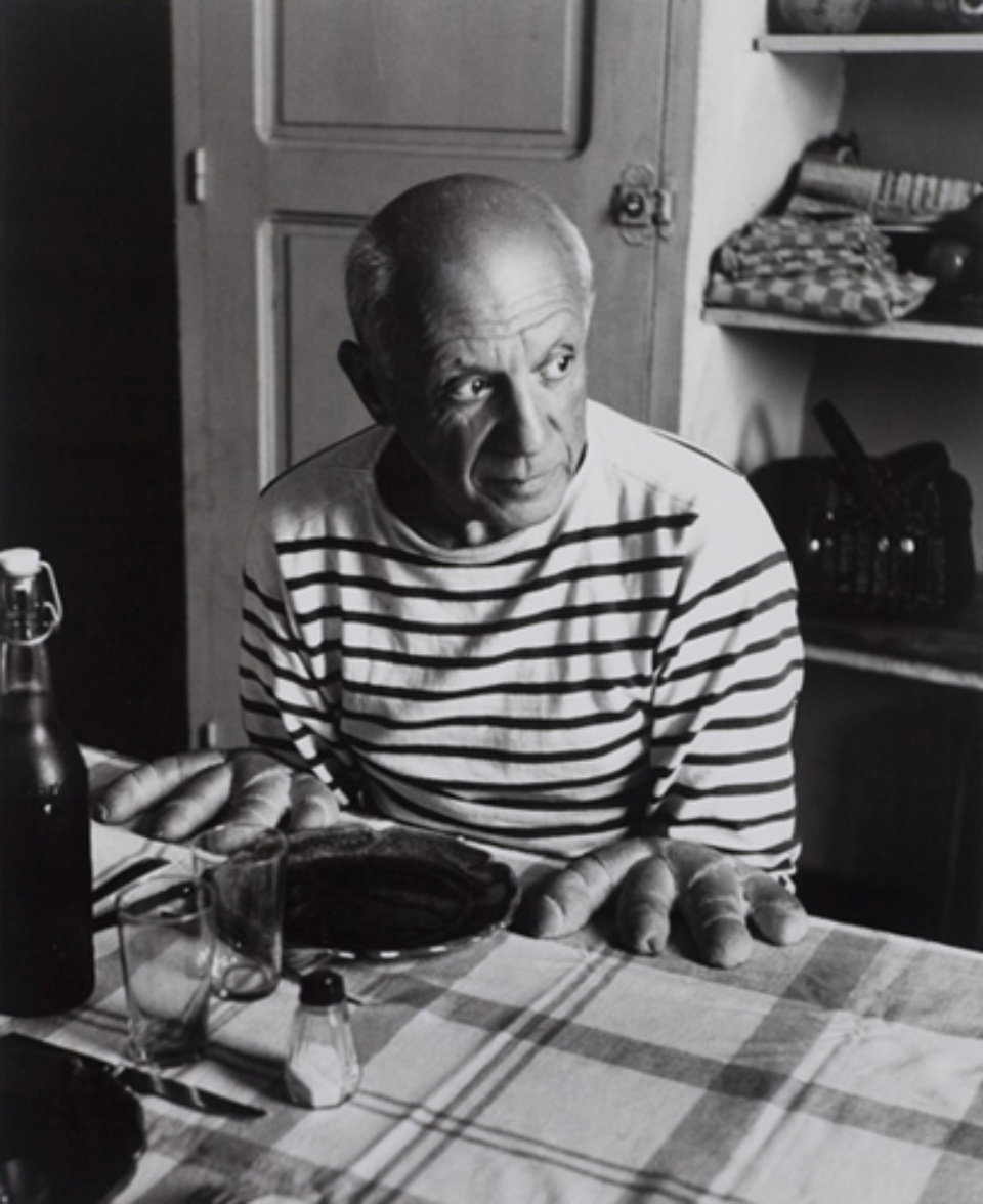 Robert Doisneau: Les pains de Picasso 1952 Signed on recto Gelatin silver print, printed later