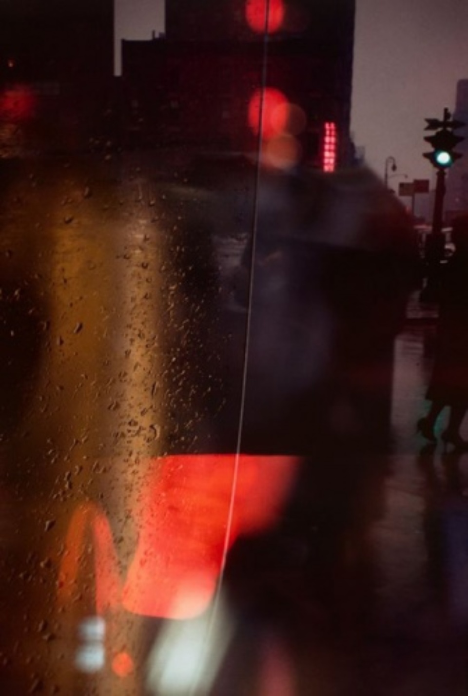 Saul Leiter Walk with Soames 1958 Chromogenic print, printed later Signed on verso 35 x 28 cm