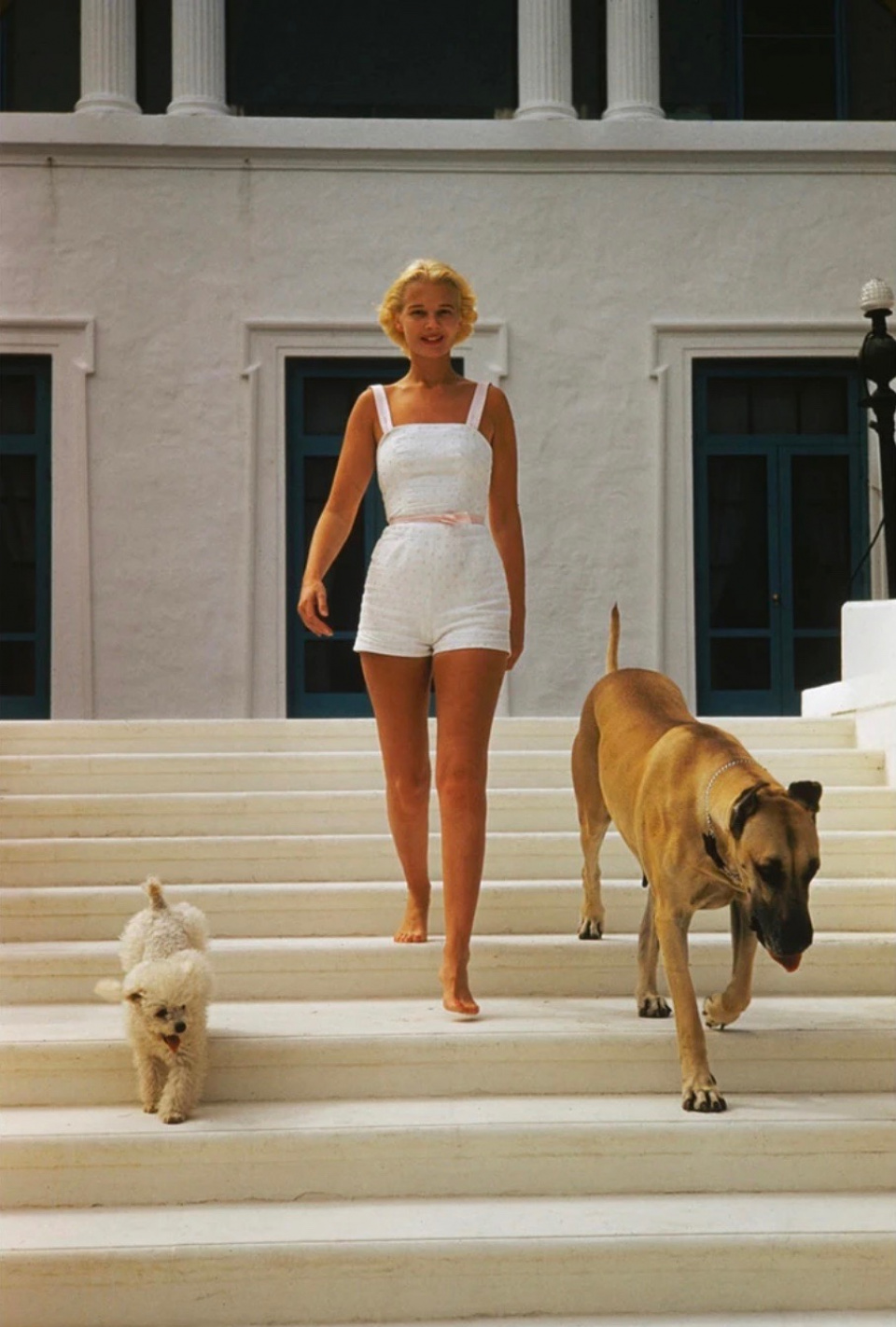Slim Aarons. C.Z. Guest, Villa Artemis, Palm Beach, Florida, 1955