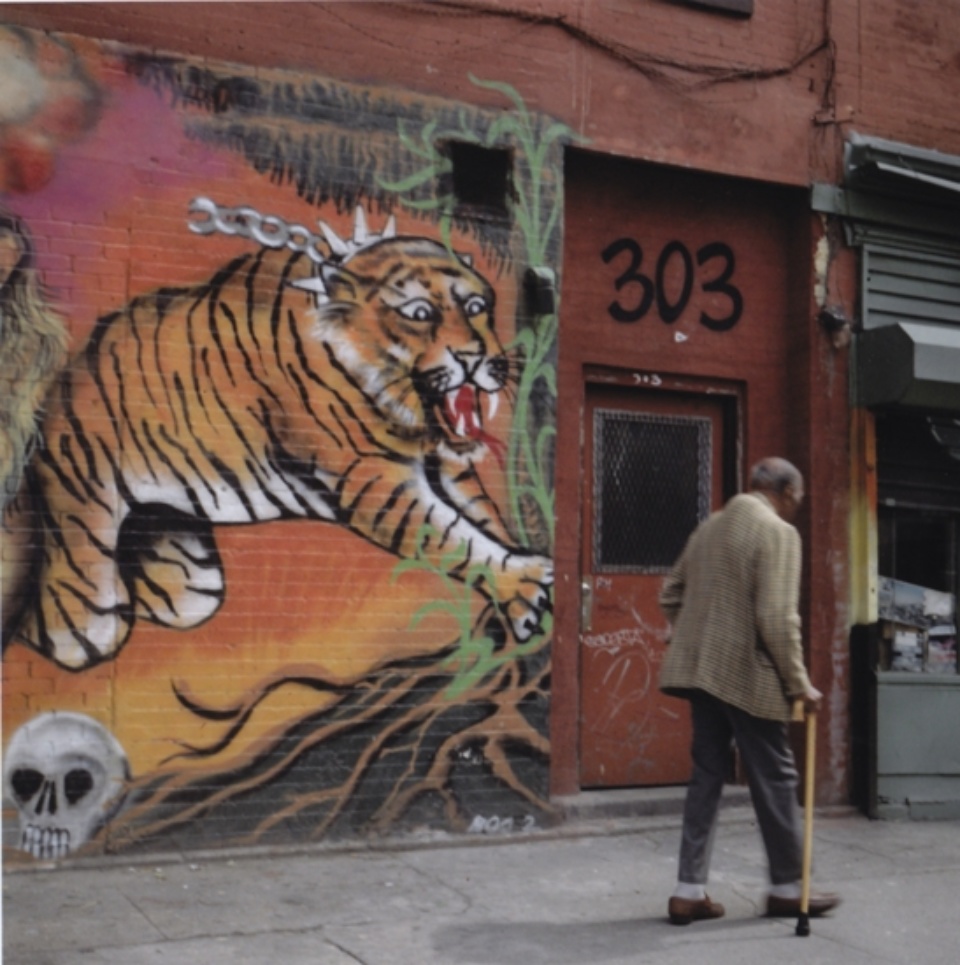 Sylvia Plachy Tiger on Avenue A ca. 1995 Signed, titled and dated on verso Archival Pigment Print