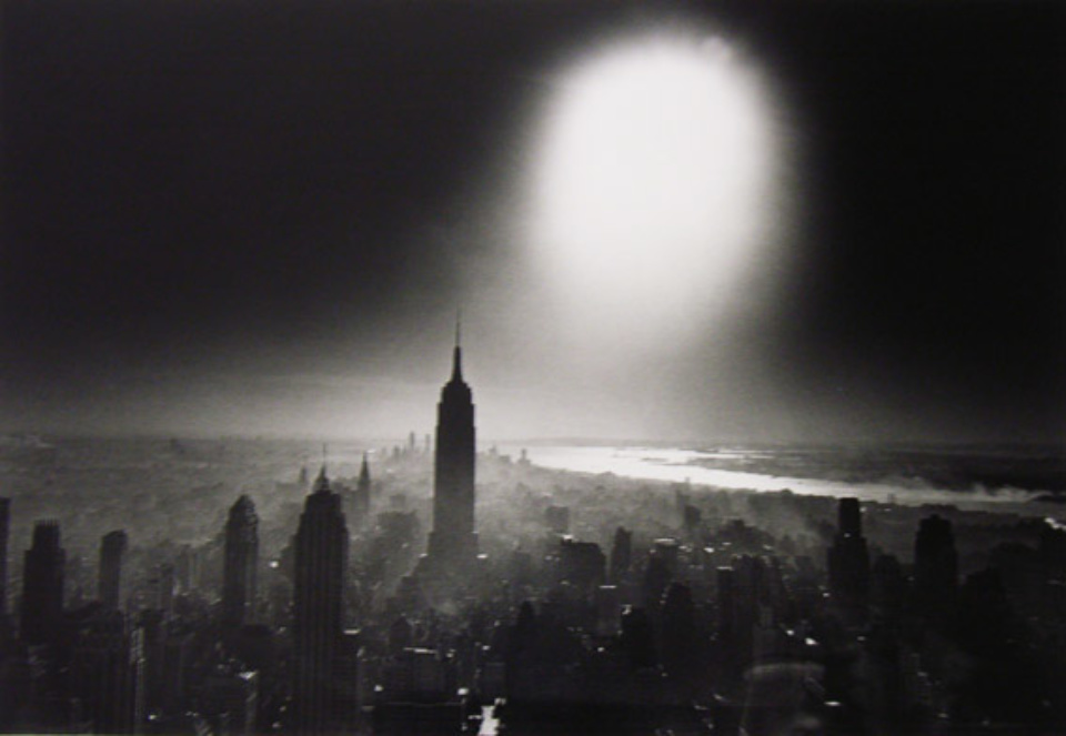 William Klein Atomic Bomb Sky New York, 1955 Signed, titled and dated on verso Gelatin silver print