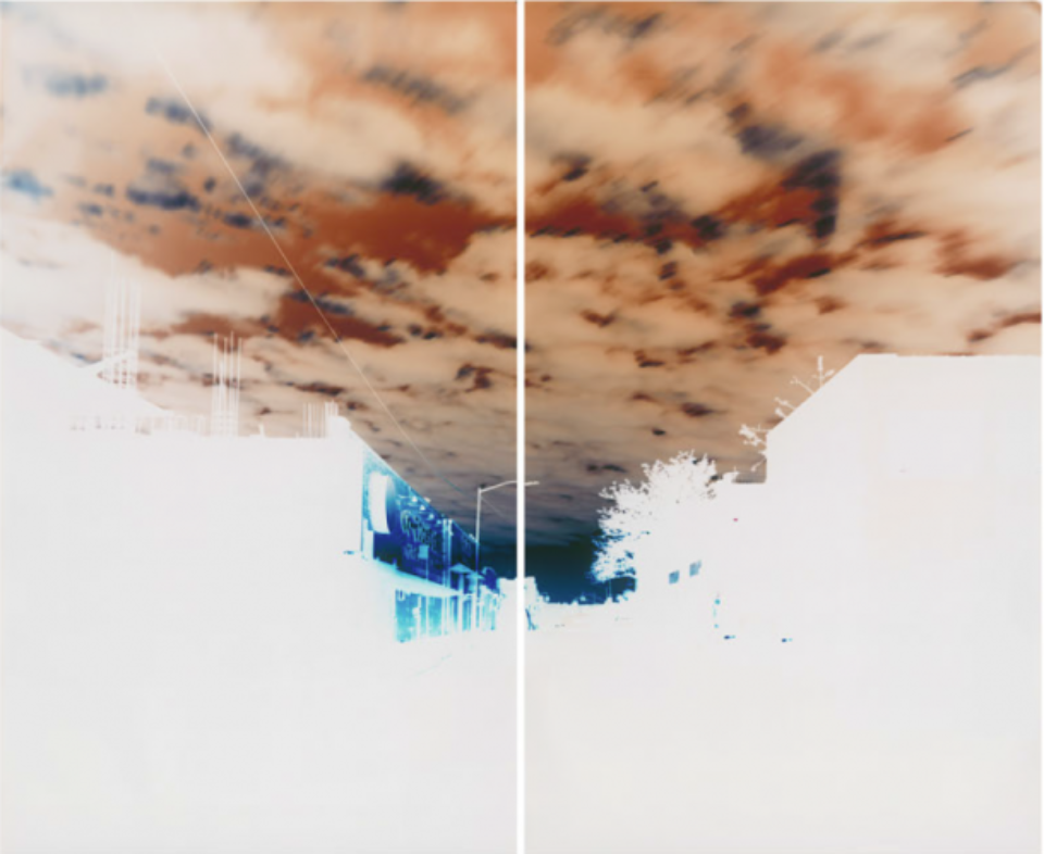 Maciej Markowicz: Sunrise at Johnson Street Brooklyn, New York, May 9th 2016, Diptych: Two Unique Chromogenic Paper Negatives 127 x 153.5 cm