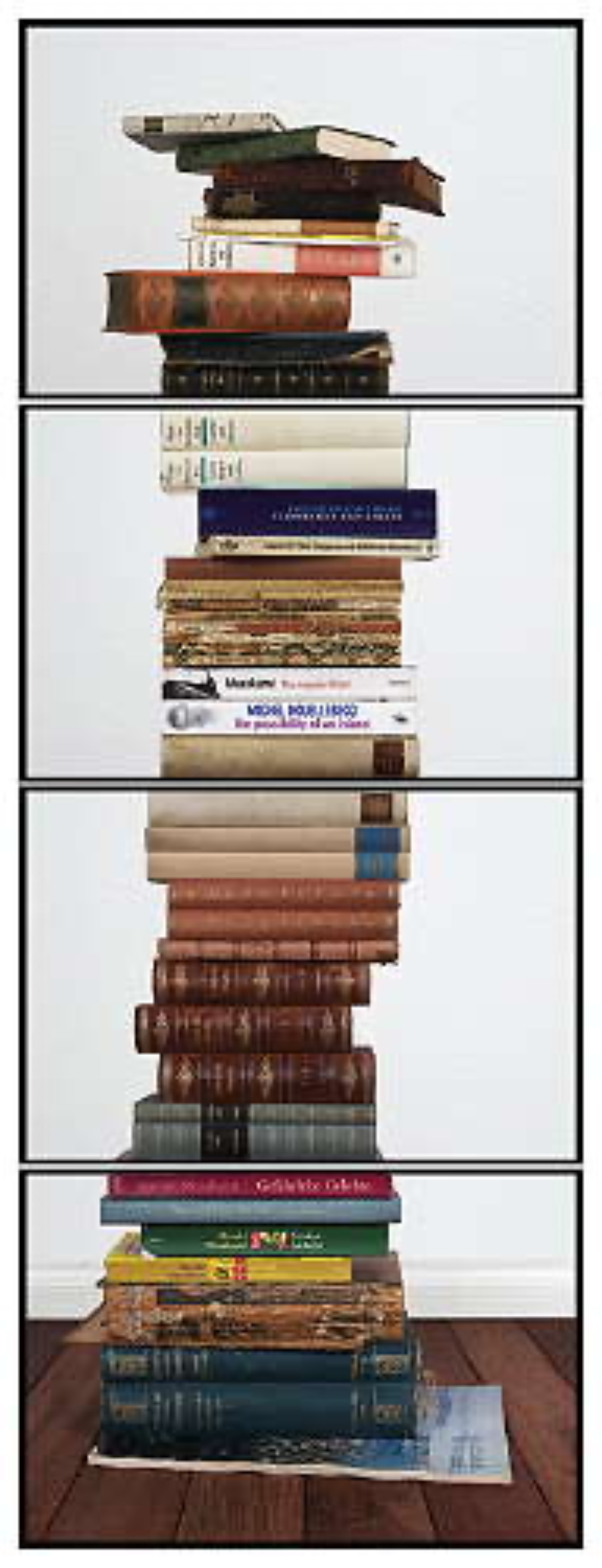 Joachim Froese: Critical Mass #7 2008 4 archival pigment inkjet prints 124 x 46 cm Ed. 12