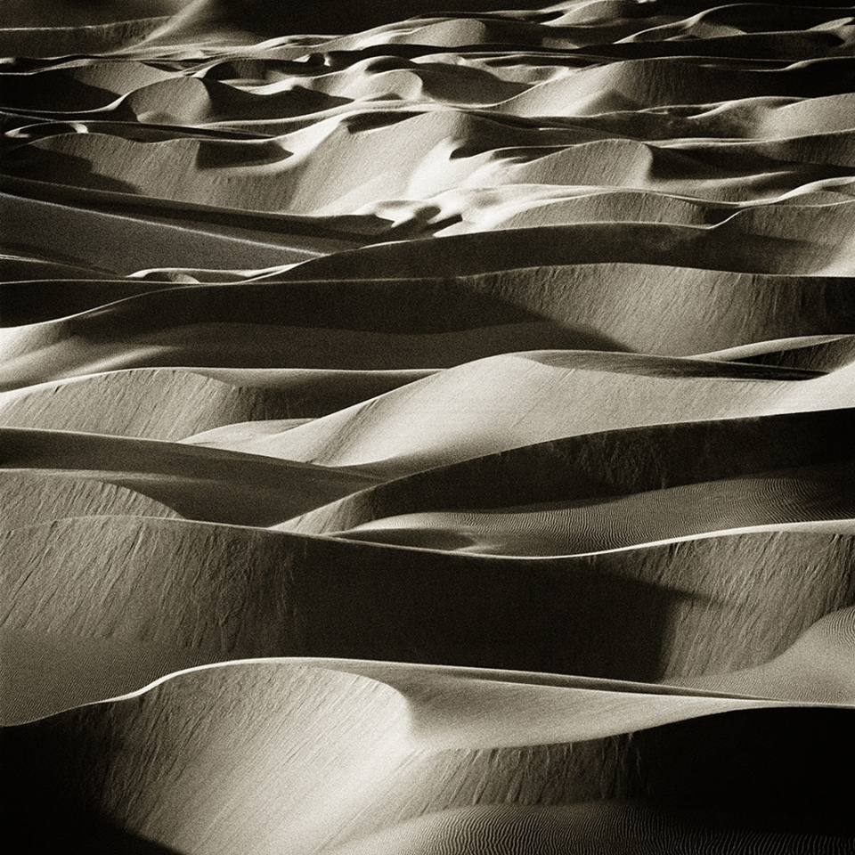 Albert Watson. Sand Dunes IV, Laayoune", Morocco, 1998, artist label on verso