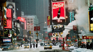 Steve McCurry. 'Times Square in Winter', New York, 1994. Fuji Flex Crystal Archive Print